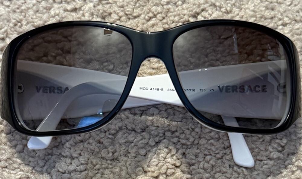 AUTHENTIC Black Flowers Versace Sunglasses